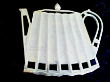 Vtg Godinger Teapot Shape Hot Plate Trivet Silver Plate Metal Kitchen Decor picture
