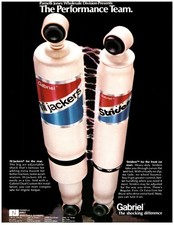 1973 PRINT AD, Gabriel Shocks The Performance Team Hi Jackers & Striders 70's Ad picture