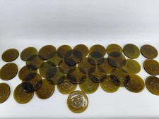 Vintage 1979 Rajah Shriner Masonic Amber Glass Paperweights Lot of 35 16.50 lb picture