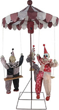 MARIO CHIODO Seasonal Visions Animated Clown Go-Round Prop picture