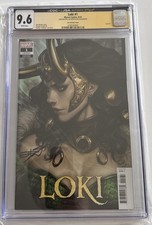 Loki 1 CGC 9.6 Signed Dan Waters- 🔥Artgerm Variant cover picture