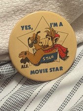 2.25” OD VTG 1987 Round Alf Kitchen Refrigerator Magnets, set of 20 picture
