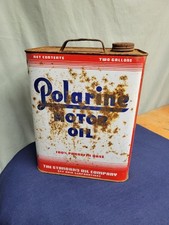 Vintage Polarine Motor Oil Can 2 Gallons Standard Oil Co. OLD picture