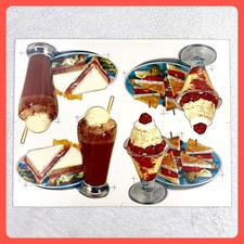 Vintage 1950s Ice Cream Die Cut Flat Sheet Uncut 22
