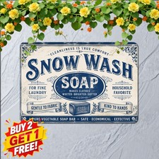 Vintage Ivory Soap Advertisement Retro Store Laundry Sign Metal Tin Sign picture