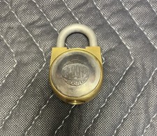 Vintage Et.F. Fraim Lock Co. Brass Padlock (No key) picture