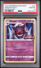 2022 Black Star Promo 241 Gengar Prerelease Holo PSA 10 Gem Mint Pokemon SWSH picture