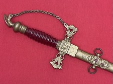 C.1872 Knights of the Golden Eagle Fraternal Masonic Sword - Engraved picture