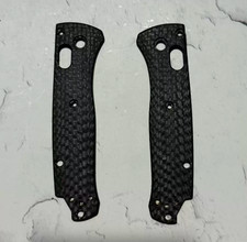 1 Pair Carbon Fiber Handle Scales For Benchmade Mini Bugout 533 picture