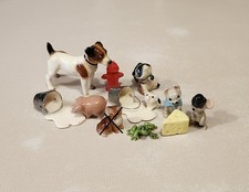 HR Hagen Renaker Lot of 11 Miniature Figurines Milk Pigs Mice Cheese & More picture