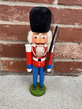 VINTAGE ERZGEBIRGE GERMAN CHRISTMAS NUT CRACKER SOLDIER WOOD 15