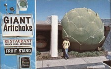 Castroville, California CA Giant Artichoke Chrome Original Vintage Postcard picture