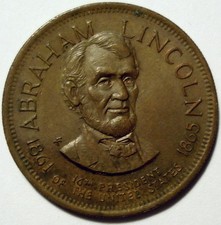 ABRAHAM LINCOLN (1861-1865) 16th PRESIDENT TOKEN picture