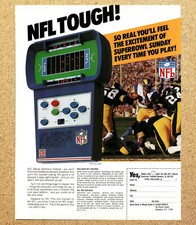 NFL Deluxe Electronic Football Game Steeler Rams- Magazine Print Ads Poster 1980 picture
