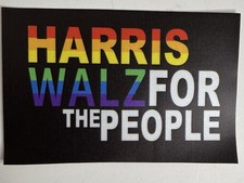Harris Walz For The People Bumper Sticker 4” X 6” High Quality picture