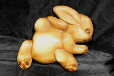 Vintage Plaster Chalk Bunny Rabbit Wall Hangings Brown Running Hopping picture