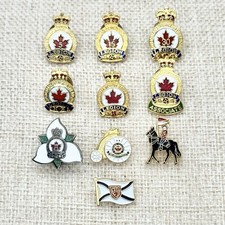 Vintage Royal Canadian Legion And Various Canadian Pins Lot Of 10 picture