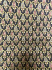 FRENCH COTTON PROVINCIAL FABRIC SOCIETE CHARLES DEMERY OVER 3 YARDS **RARE** picture
