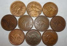 Australian Kangaroo Coins 10pcs Vintage 31mm Collectible Hard to Find picture