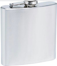 Maxam Stainless Steel 6oz Hip Flask Screw Cap Pocket Flask Brand New picture