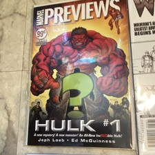 Marvel Previews #1 Mixed Lot Hulk & Wolverine Old Man Logan Sketch 🔥🔥🔥 picture