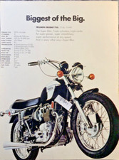 1971 Triumph 750 Trident. Original Vintage Ad from 1971 picture