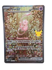 Pokemon TCG 30th Celebration Mew EX 152/128 SIR Illustration Rare English Mint  picture