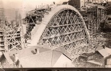 Monessen PA Constuction Bridge Westmoreland Co. 1912 RPPC Photo Postcard COPY picture