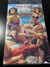 SDCC 2025 Marvel Swimsuit Special Friends Foes Rivals J Scott Campbell Bikini #1 picture
