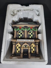 Vintage Dept 56 Dickens Village 1995 Blenham Street Bank Building Christmas 1995 picture