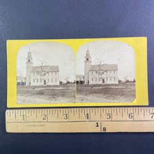 Jaffrey Center NH Old Meeting House Stereoview George H. Scripture 1870s picture