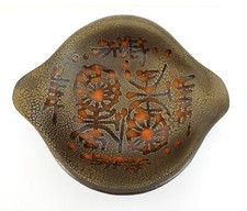 MCM Vintage Mid-Century Sascha B Brastoff Pottery Dish C2 California VGC Raku picture