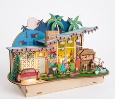 World market laser cut wood LED HOLIDAY  PARTY HOUSE 2026 not online new in box picture