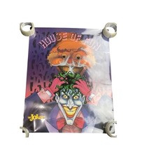 Vintage 80’s DC Comics The Joker 22”x28” Laminated Poster 1989 House Of Fun picture