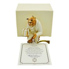 Lenox Disney Gift of Love Christmas Ornament Beauty And The Beast COA & NEW picture