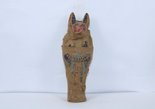 Egyptian Antique Mummified Ushabti of Anubis Pharaonic Era BC picture
