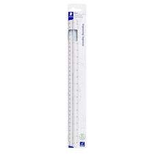 STAEDTLER 12In Engineer Scale Ruler - Triangular Engineering Ruler with 6 Scales picture