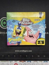 2025 Topps Chrome SpongeBob SquarePants 25th Anniversary Hobby Box Sealed (box) picture