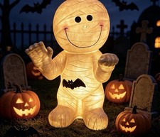 2026 Cracker Barrel Halloween Mummy Blow Mold —RARE picture