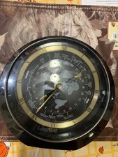 VTG Seiko Quartz World Clock Time Zones Lights Airplane Hand QQZ695K RARE picture
