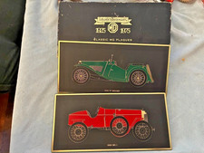 nice used Vintage Unipart MG Wall Plaques (2) with MG Anniversary 1925-1975 Box picture