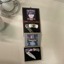 September 11, 2001 Remember the Heroes FDNY Set -Slipjoint Folding Knife w/Box picture