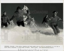 1988 Press Photo Young skiers at ski day on North Peak at keystone - lry23542 picture