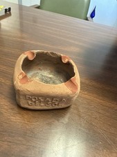 Vintage Handmade Mexican Clay Ashtray – “Acapulco” Souvenir Folk Art Pottery – picture