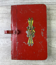 Vintage 1940-50s Red Silent Butler Crumb Catcher picture
