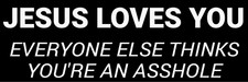 FUNNY BUMPER STICKER DECAL 