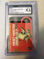 CGC 9.5 Celebi Bandai Carddass Zukan (2005) Japanese Card & Seal SP Book TOP POP picture