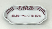 Vintage Maxim's De Paris Restaurant Beijing Porcelain Cigar Rest Ashtray picture