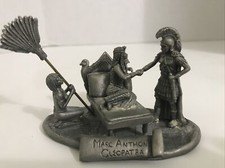 Gallo Pewter Marc Antony Cleopatra 1987 Factory Master Prototype Original picture