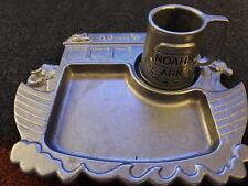Vintage Pewter Noah's Ark Mug And Plate Dinnerware Set (York Metal, 1977) OOP picture